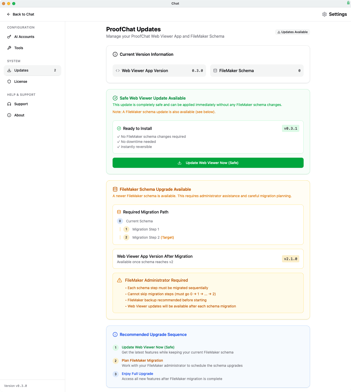 Complex Upgrade Example